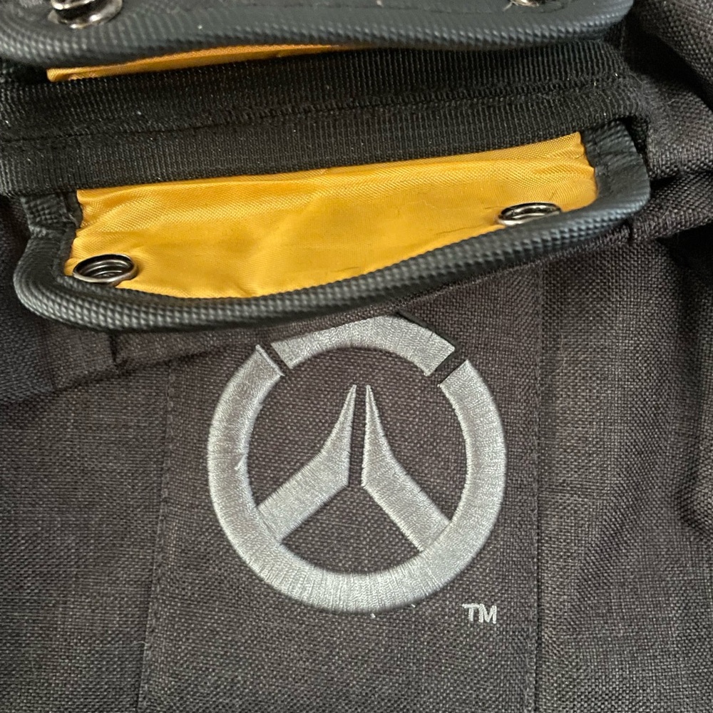 Black OverWatch Backpack with Logo - Picture 2 of 6